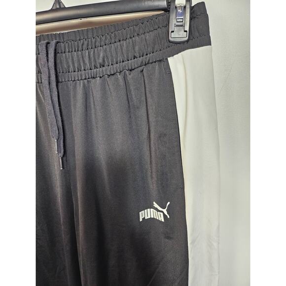 Puma Boy's Contrast Tricot Logo Track Pants black/white Size M - Picture 5 of 16